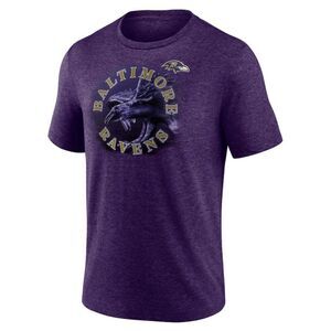 NFL Football Baltimore Ravens Purple Mens Game Day Comfy T Shirt Size Large